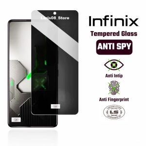 Tempered Glass Anti Spy Infinix Smart 10 9 8 8 Pro 7 Pelindung Layar Antigores TG Intip Kepo Privacy
