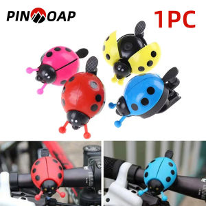 PINMOAP 1PC Ladybug Bicycle Bell Handle Warning Bell Loud Bell Durable Aluminum Alloy PP Material Bicycle Horn Riding Accessorie