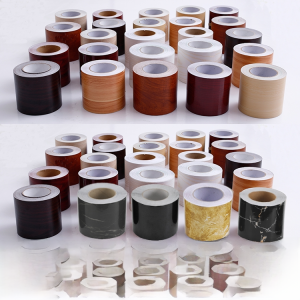 Skirting Line Wall Sticker Wood Grain Waistline Decoration Self-Adhesive Waterproof Living Room Baseboard Sticker Door Frame Window Sill Decoration Sticker