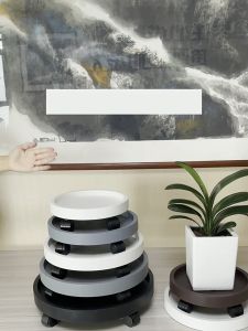 XINLANYASHE [Miễn Phí Vận Chuyển]đế chậu hoa có bánh xe đa năng Đáy di động có bánh xe chân đế đế chậu hoa Nhựa Dày Bình Khay Con Lăn Khung Xe Tròn Chậu Cây Có Thể Tháo Rời Đa Năng Bánh Xe Hoa Giá Đỡ