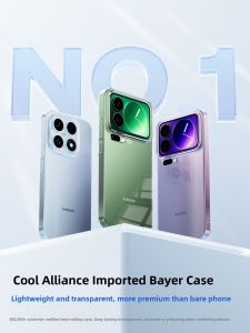 KUMENG | Anti-Shock Full-Cover Lens Protection Case for Xiaomi 17ProMax Thin Transparent Silicone