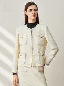 HR | HR Helena Woolen French Style Short Coat Elegant Commute Top Autumn New Arrival Fashionable Business Casual Womens Jacket