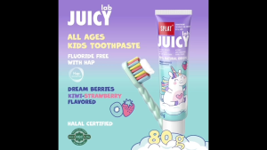 SPLAT Juicy Lab Dream Berries Children Toothpaste 80g | Safe To Swallow Kids Toothpaste