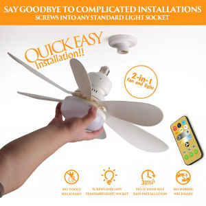 Ceiling Lamp LED 30W ceiling fan light E27 with remote control for dimming suitable for living room study household use 85-265V