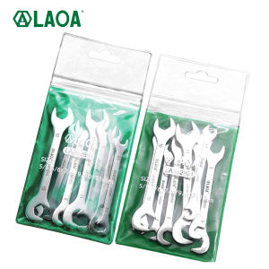 LAOA Mini Thin Double Open-End Wrench Stainless Steel Dual-Purpose Wrench 4 to 11 mm Available