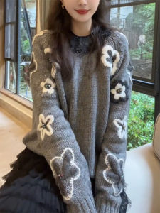 QINGNAER | Elegant Soft Chunky Big Size Knit Sweater 2025 Autumn