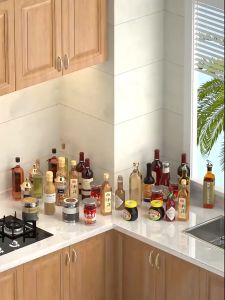 ชั้นวางเครื่องปรุง ชั้นวางเครื่องปรุงสแตนเลส บรรทัดการวางเครื่องปรุง ชั้นวางเครื่องปรุงสำหรับห้องครัว ชั้นวางเครื่องปรุงสำหรับชั้นวางในครัว ชั้นวางเครื่องปรุงสำหรับอเนกประสงค์