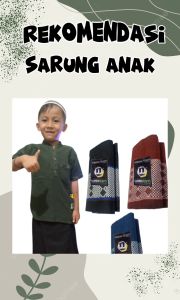 Sarung Anak Usia 6-10 Tahun Motif Sisik Naga