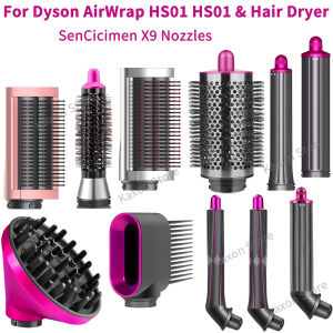 For Dyson Airwrap HS01/05 Hair Styling Nozzle Brush Anti Hair Nozzle For Dyson Hair Dryer 30/40mm AutoCurling 360°Roating Nozzle