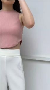 Atasan Rajut Wanita Halter & Bahan Knit untuk Penampilan Casual