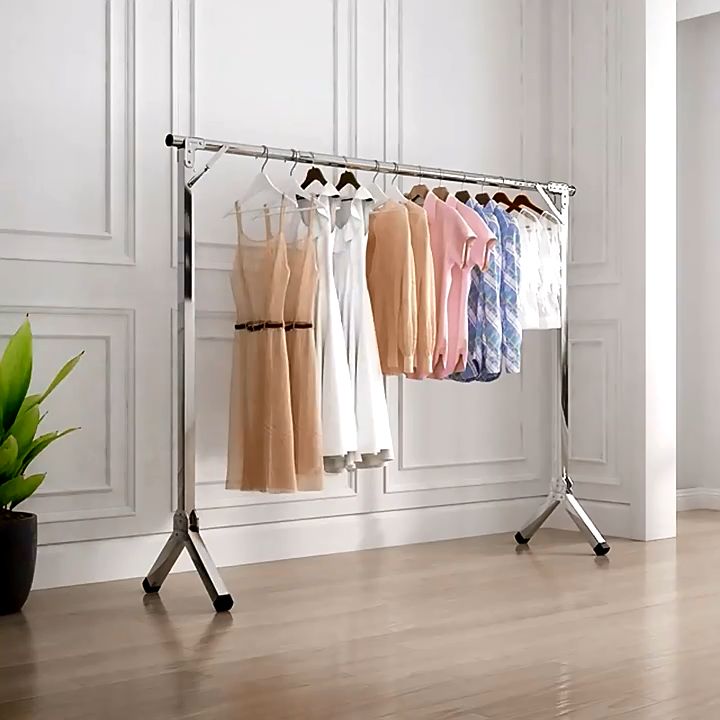 OLDWANG Stainless Steel Clothes Hanger Folding Clothes Hanger