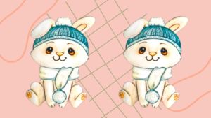 Patch Jahit Karakter Lucu Kelinci Ukuran 20X14 CM Aksesoris Tambahan Baju Emblem Print Bahan Satin - Super Collection