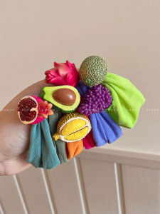 Mùa Hè Quần Thun Tóc Trái Cây Mới Rộng Rãi Mềm Mại Không Gây Hại Cho Tóc Dây Buộc Tóc Dễ Thương Cho Phụ Nữ Dây Buộc Tóc