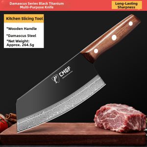 CMGF | Damascus Steel Kitchen Knife Set with Cutting Board