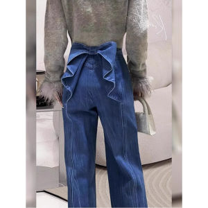 Fashionable New Spring Chic Versatile Bow Jeans