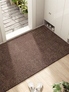 Home Entrance Mat Cuttable Anti-Slip Door Mat Modern Simple Style Fiber Carpet Entrance Hall outside Door Pad Rug
