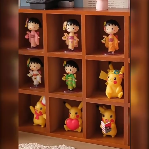 Retro solid wood zodiac storage rack | wall-mounted/desktop dual-purpose | blind box display rack | home storage decoration