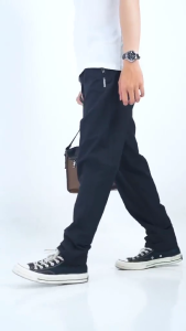 Quần Dài Thể Thao Nam Lamando Túi Khóa Kéo 2 Bên Chất Dù Thoáng Co Giãn Lưng Kèm Dây Rút