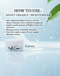 Beautederm Night Cream 2 - Moisturizing Cream 10g
