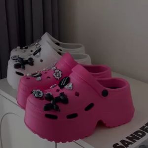 (ของมาแล้วค่ะทุกสี/ไซส์) E8899 รองเท้าหัวโต รองเท้าผู้หญิงแฟชั่น ส้นสูง หนา 7 ซม พื้นนิ่ม ใส่สบาย พร้อมตัวติด EVA LINK-3