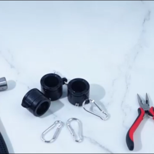 2 ชิ้น ห่วงเสาธง คลิปแหวนเสาธง แหวนเสาธง  คลิปแหวนเสาธง หมุนได้ ไม่เป็นสนิม ป้องกันการห่อ หมุนได้360 องศา