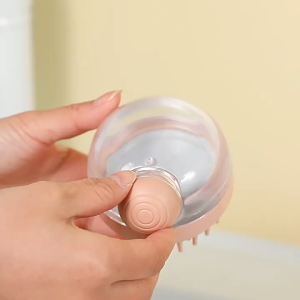 Shampoo Brush Scalp Massage Brush Soft Silicone Press Type Soft Comfortable Hair Washing Comb Shower Brush Scalp Spa Brush Pet Hair Washing Brush Tools