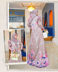 (20) ELDEENA BELONA  Baju Gamis Silk Luxury Belona Series By eLDeena signatur. Nazra Sha