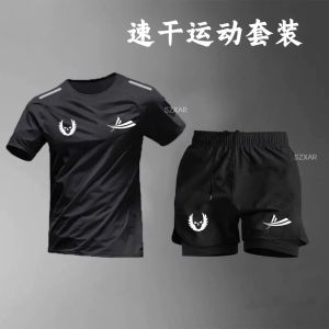 Áo Thun Chạy Bộ Oregon Volan Nhanh Khô Tay Ngắn Cổ Tròn Ba Mảnh Quần Short Thể Thao Thể Dục Thoáng Khí Thấm Hút Mồ Hôi Siêu Nhẹ
