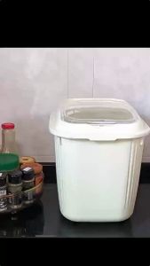 กล่องเก็บข้าว กล่องข้าว กล่องเก็บเมล็ดข้าว กล่องเก็บอาหารแห้ง กล่องเก็บอาหารในครัว ดีไซน์ฝาพับป้องกันแมลง