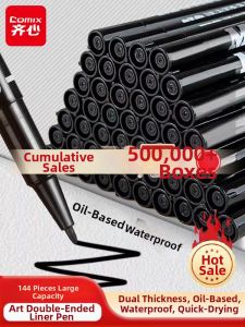 Comix | Waterproof & Oil-proof Permanent Marker Pen for Drawing