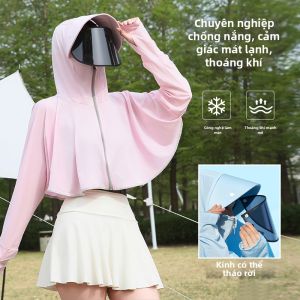 JIFANPAUL | UV Protection Sun Cape Sleeve Covering Integrated Light Short Outfit Summer Breathable Jacket