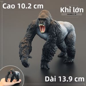 MENGSILE | Đồ Chơi Mô Hình Động Vật Giáo Dục Gorilla Silverback King Kong