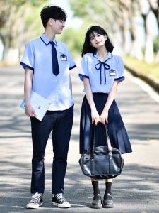Summer College Style Student Class Clothes Customized Junior High School Student Primary School Performance Thailand School Uniform Graduation Suit