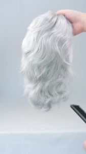 #1B90 Mono PU Lace Toupee For Men Human Hair Natural Wave Invisible Hair Piece Lace Front Male Wig Men‘s Capillary Prosthesis