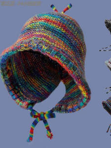 Korean Style Fluffy Womens Knitted Hat Ear Protection Face Slimming Fisherman Cap Winter Warm Large Head Circumference White Hat