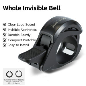 WEST BIKING Invisible Bicycle Bell Cute Whale Shape Clear Sound Aesthetic Mini Bike Bell Cycling Horn MTB Road Bike Accessories