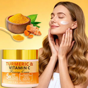 Turmeric Vitamin C Firming Face Cream Moisturizing and Moisturizing Replenishing Water Ideal for Facial Care