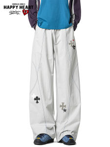 CHARLES JANGS HAPPY HEART | Thin Summer Casual Trousers