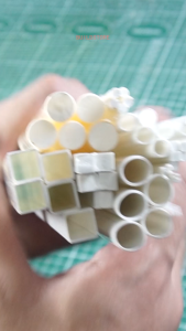 5 pcs ABS Tubes and ABS Rods for Miniatures Architecture Models