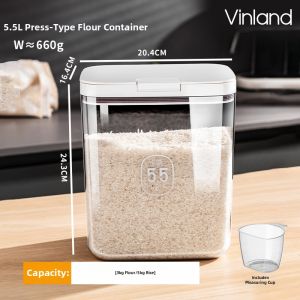 Vinland | Food Grade Airtight Storage Container For Flour