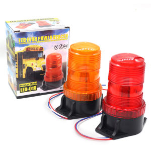 12V 24V แบบไดนามิก 2 โหมด LED แฟลช Beacon ไฟสีฟ้าสีแดง Amber คําเตือนความปลอดภัยกระพริบ Strobe ไฟสําหรับรถบรรทุก