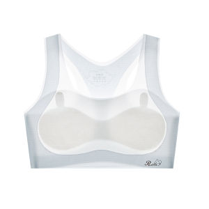 Miiow | Ice Silk Lightweight Breathable Developing Sports Bra For Teenage Girls Comfortable Underwear Seamless Suitable For Summer