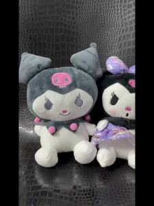 Sanrio | 2026 New Sanrio Strawberry Kuromi & My Melody Plush Pillow Soft Fluffy Stuffed Doll Cute Bedroom Decor Surprise Gift for Girls