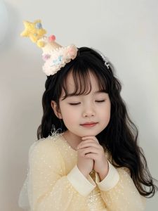 QIANHUAJIAN | Princess Theme Birthday Hats Headbands and Hair Clips