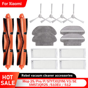 Replacement Parts for Xiaomi Mop 2S/Pro/P/S10EU/STYTJ02YM/V3/SE Robot Vacuum Cleaner Main Side Brush Filter Cloth Part Accessory