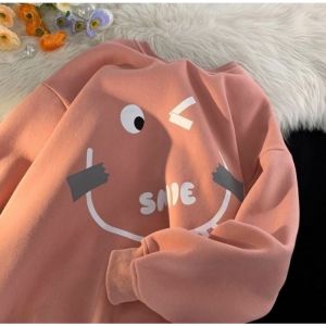 SMILE SWEATER WANITA CREW NECK OBLONG