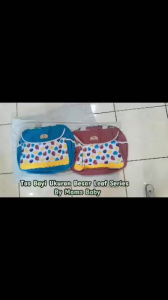 Moms Baby tas bayi ukuran besar leaf series MBT3034  tersedia warna pink dan biru