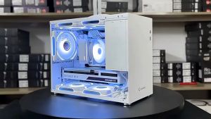 PowerTrain X100 M-ATX Portable Computer Case ITX MATX Power Supply Support U3 Type-C Desktop MINI Small Chassis