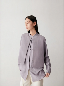 ICICLE | Silk Damask Cotton Double Sided Wear Vest