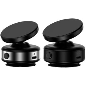 [Auto Vktech] Magnetic Vacuum Adsorption Bracket 360 Rotatable Mini Phone Mount Stand Magnet Phone Bracket for iPhone 15 14 13 Huawei